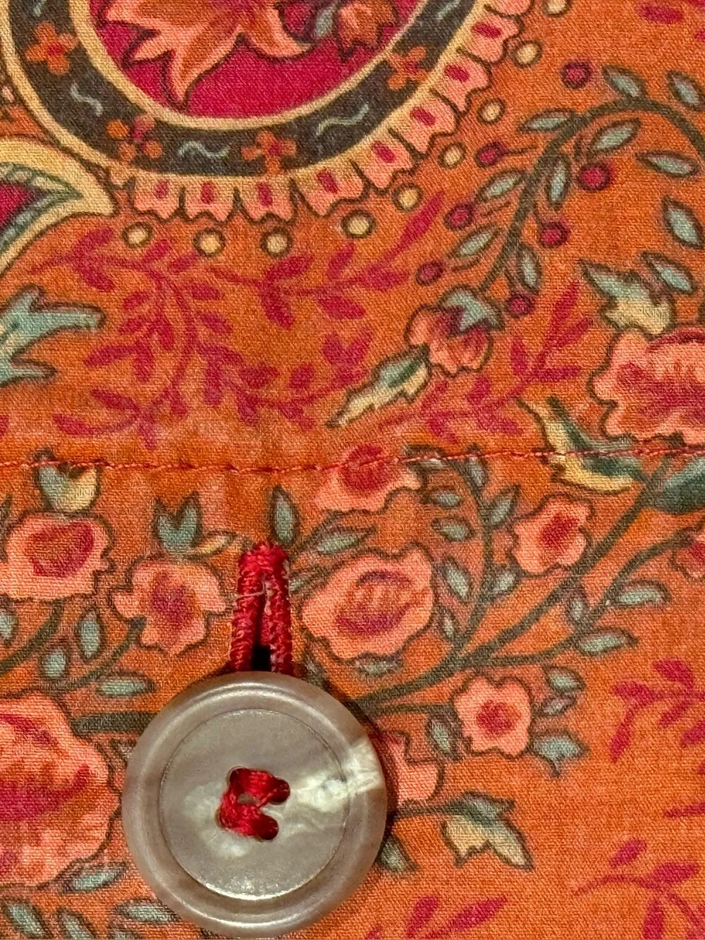 Vintage Restoration Hardware Italian Cypress Paisley King Duvet 3 Shams Regal